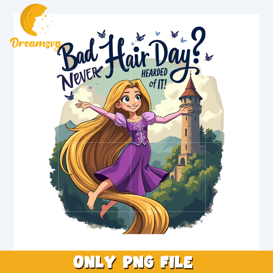 Bad never hair day png, disney quotespng, disney cartoons png