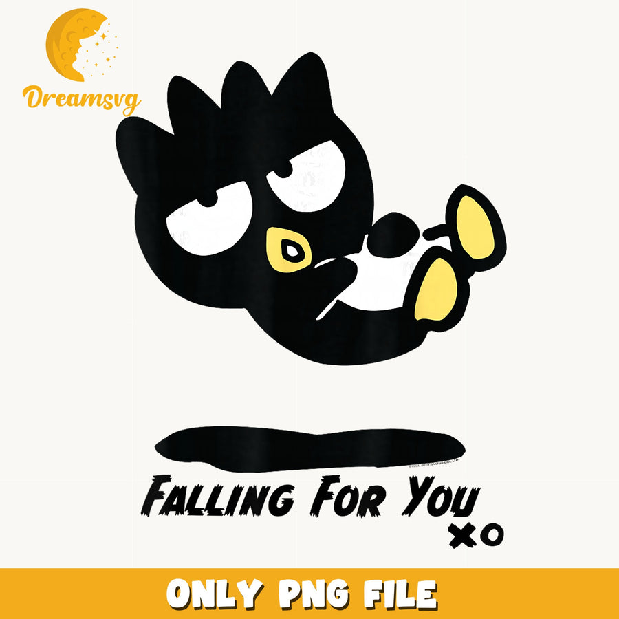 Badtz-Maru Falling For You PNG, Sanrio Valentine Design, XO PNG