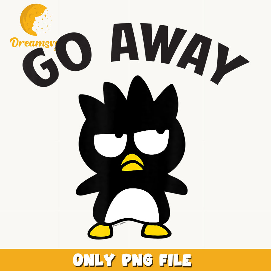 Badtz-Maru Go Away PNG, Sanrio Grumpy Penguin, Cute PNG