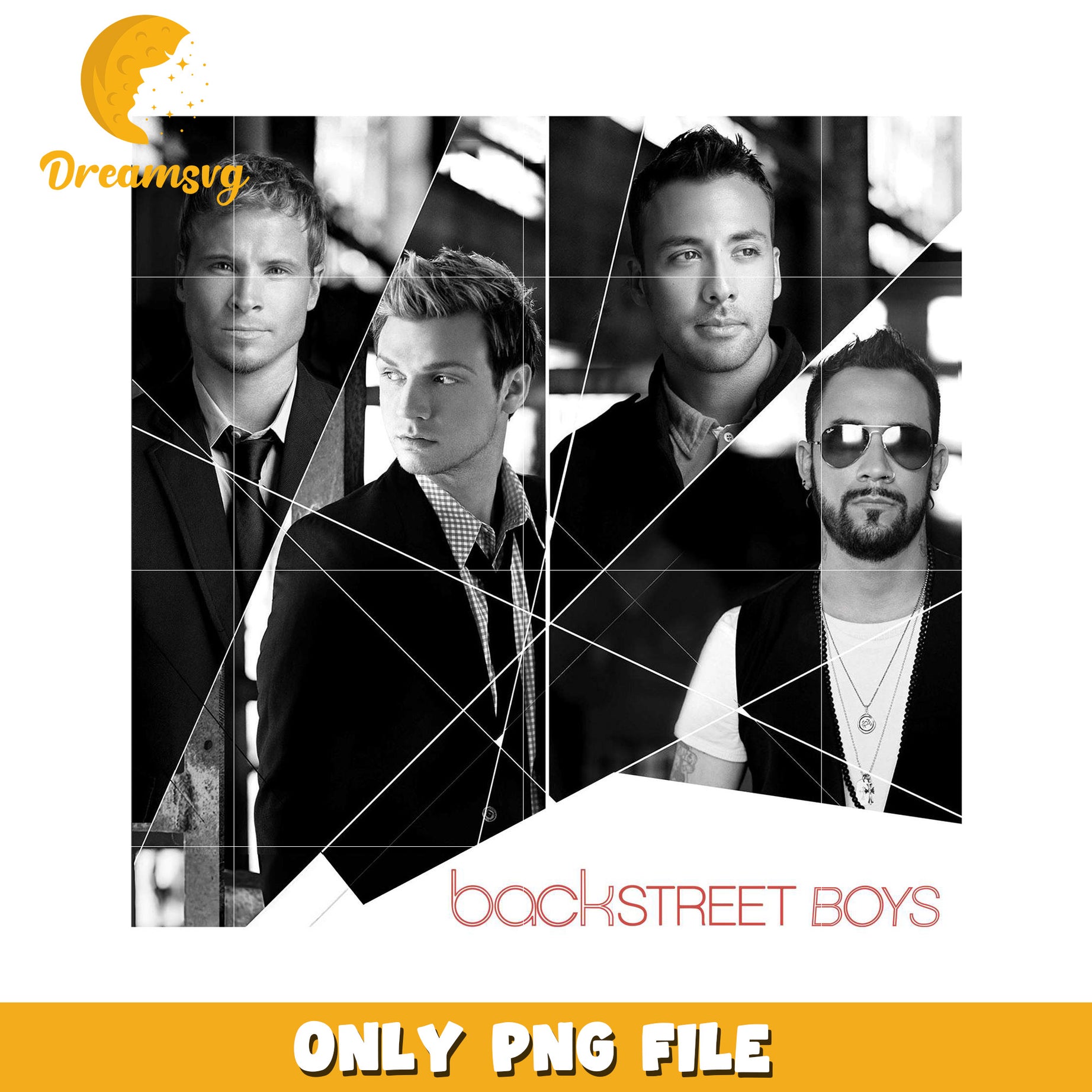 Bakcstreet boy black and white png, kpop bands​ cartoon png, streetwear png