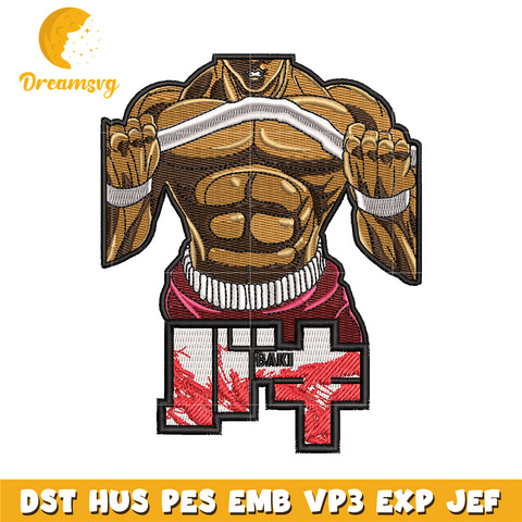 Baki body embroidery design
