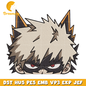 Bakugo Peeker Embroidery Design