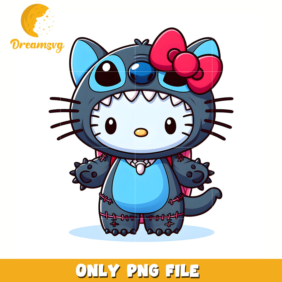 Balck stitch kitty png, hello kitty adidas png, cute hello kitty png