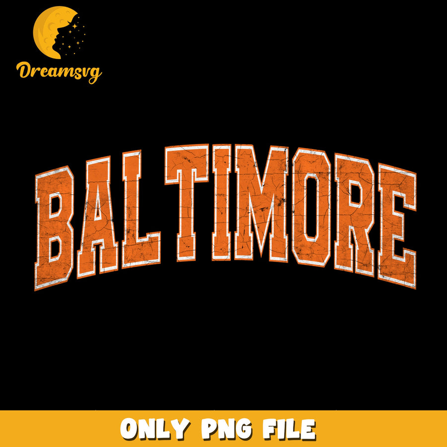 Baltimore Design PNG, City Pride Theme, Sporty Art PNG