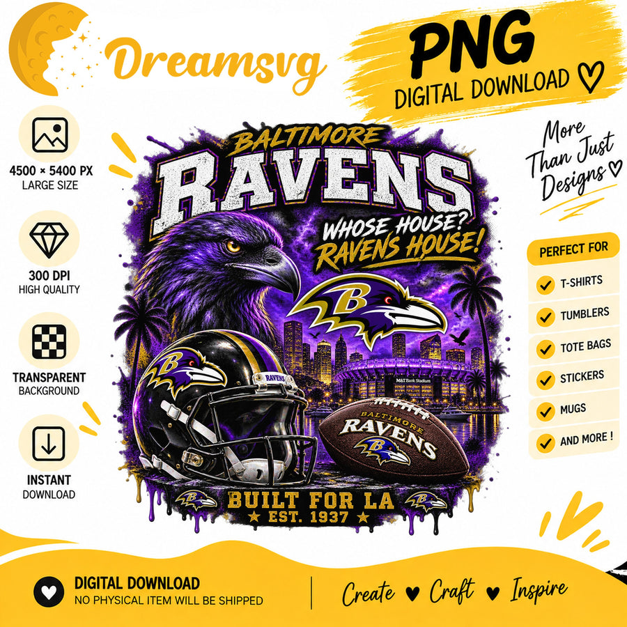 Baltimore Ravens Whose House Ravens House NFL Football PNG