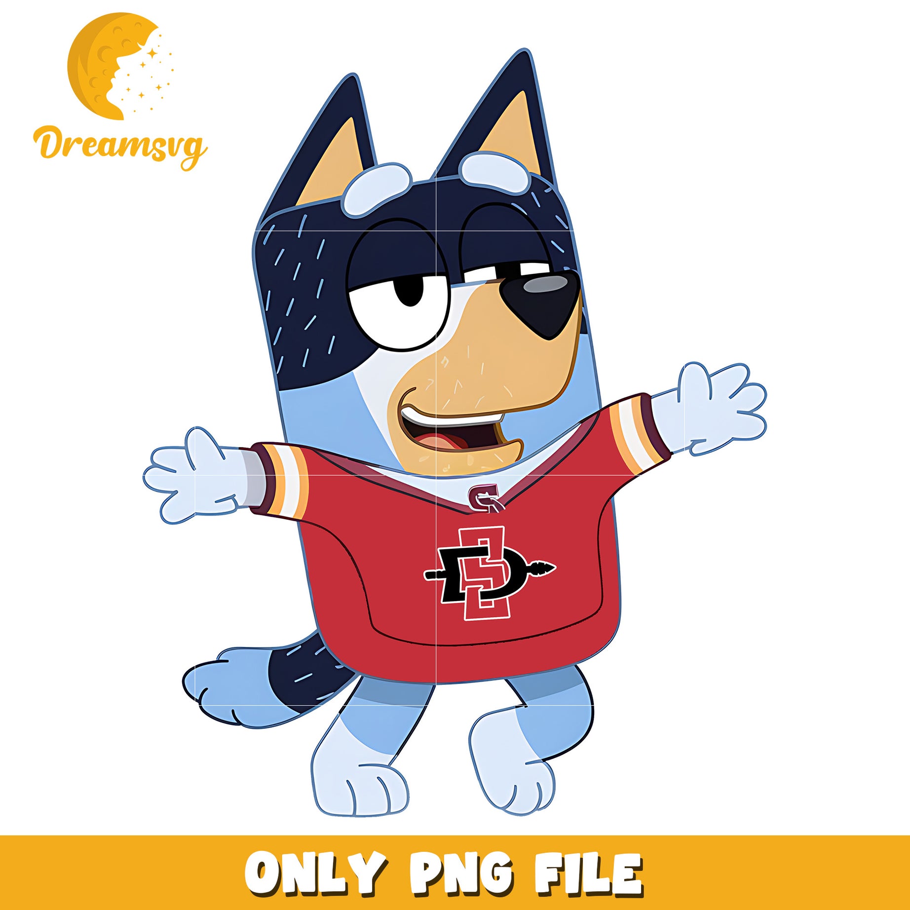 Bandit Heeler character png, San Diego State Aztecs png, ncaa png