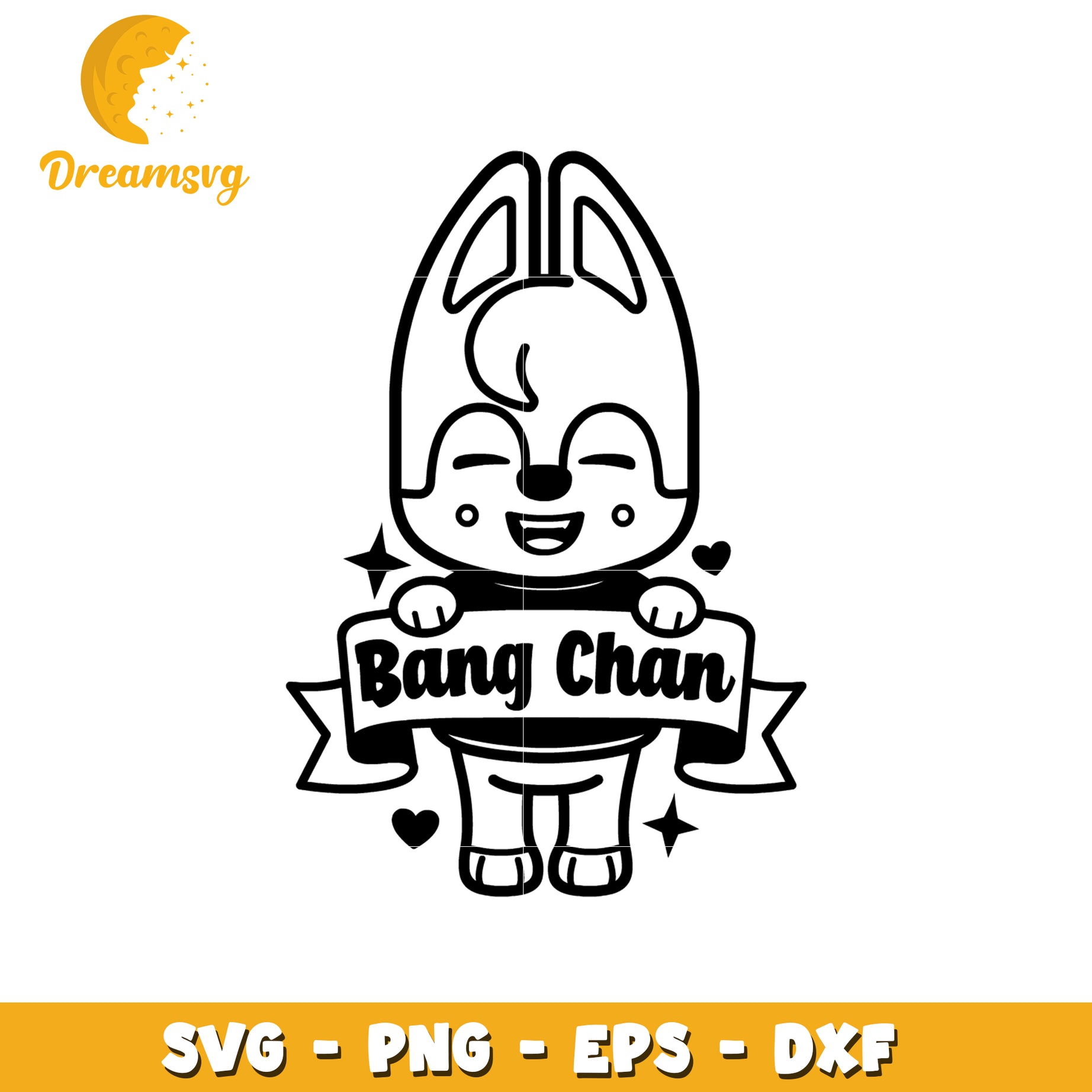 Bang Chan SVG PNG EPS DXF Cut File