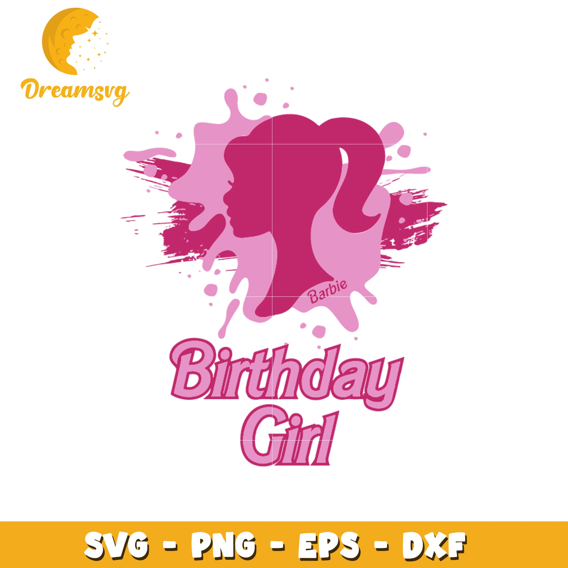 Barbie 5th birthday creative design svg, barbie girl svg, babie girl birthday svg