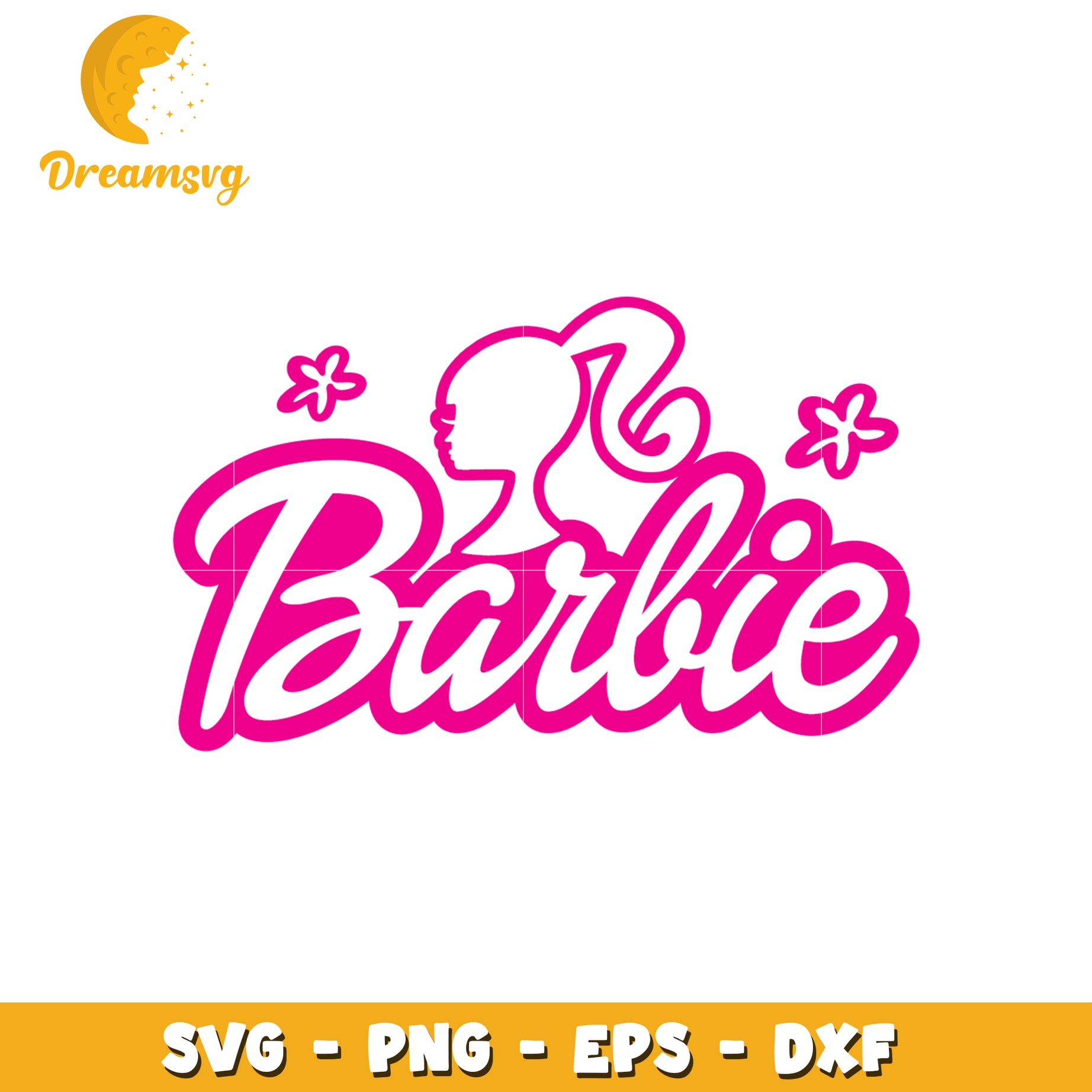 Barbie SVG Cut File PNG, EPS, DXF