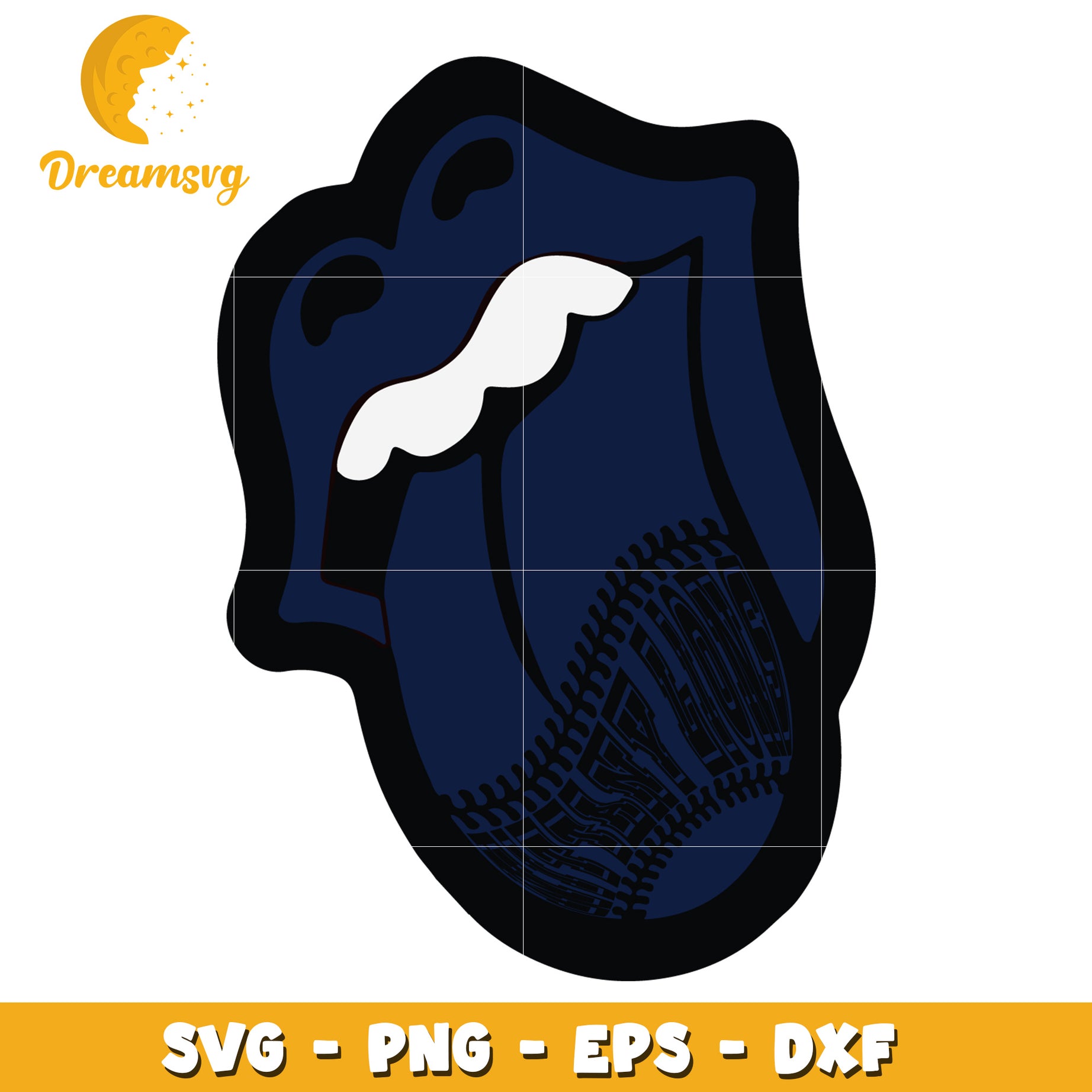 Baseball Tongue SVG Cut File