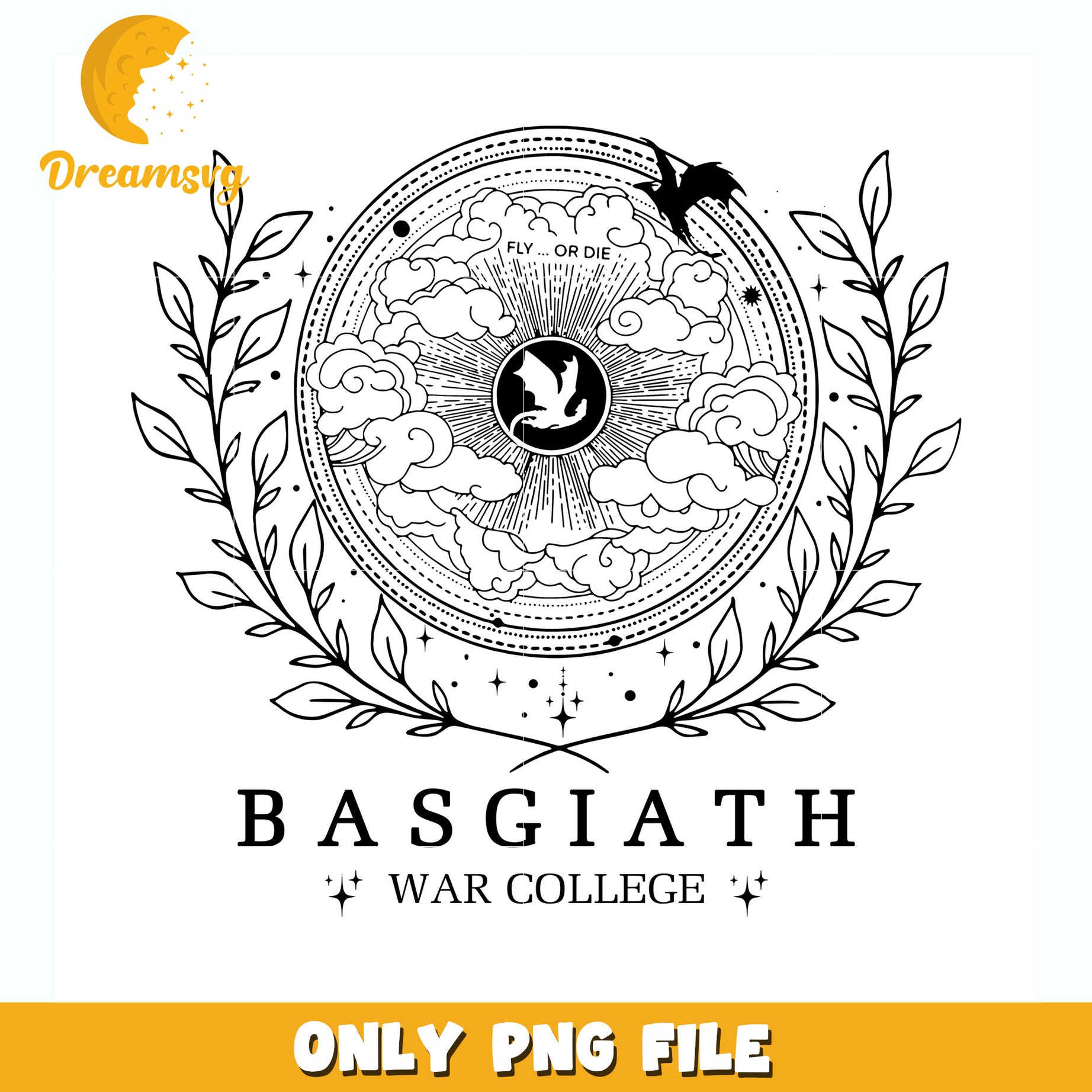 Basgiath war college design png, fourth wing academy png, fantasy military school png