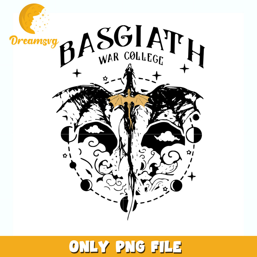 Basgiath war college dragon design png, fourth wing  png, fantasy military school png