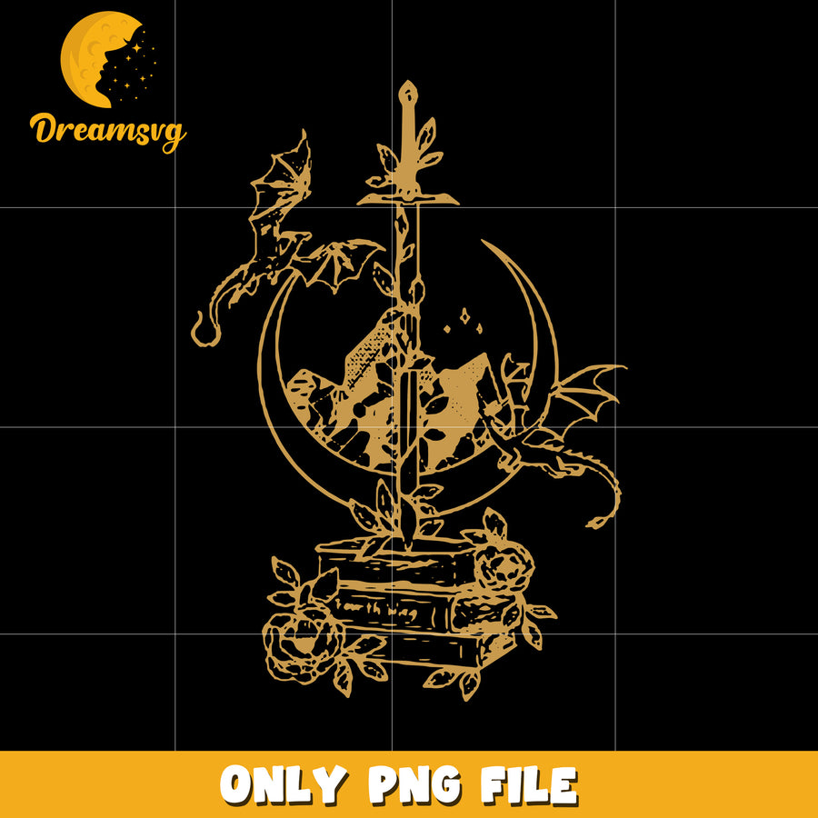 Basgiath war college knife book and the moon png, dragon rider png, fourth wing png
