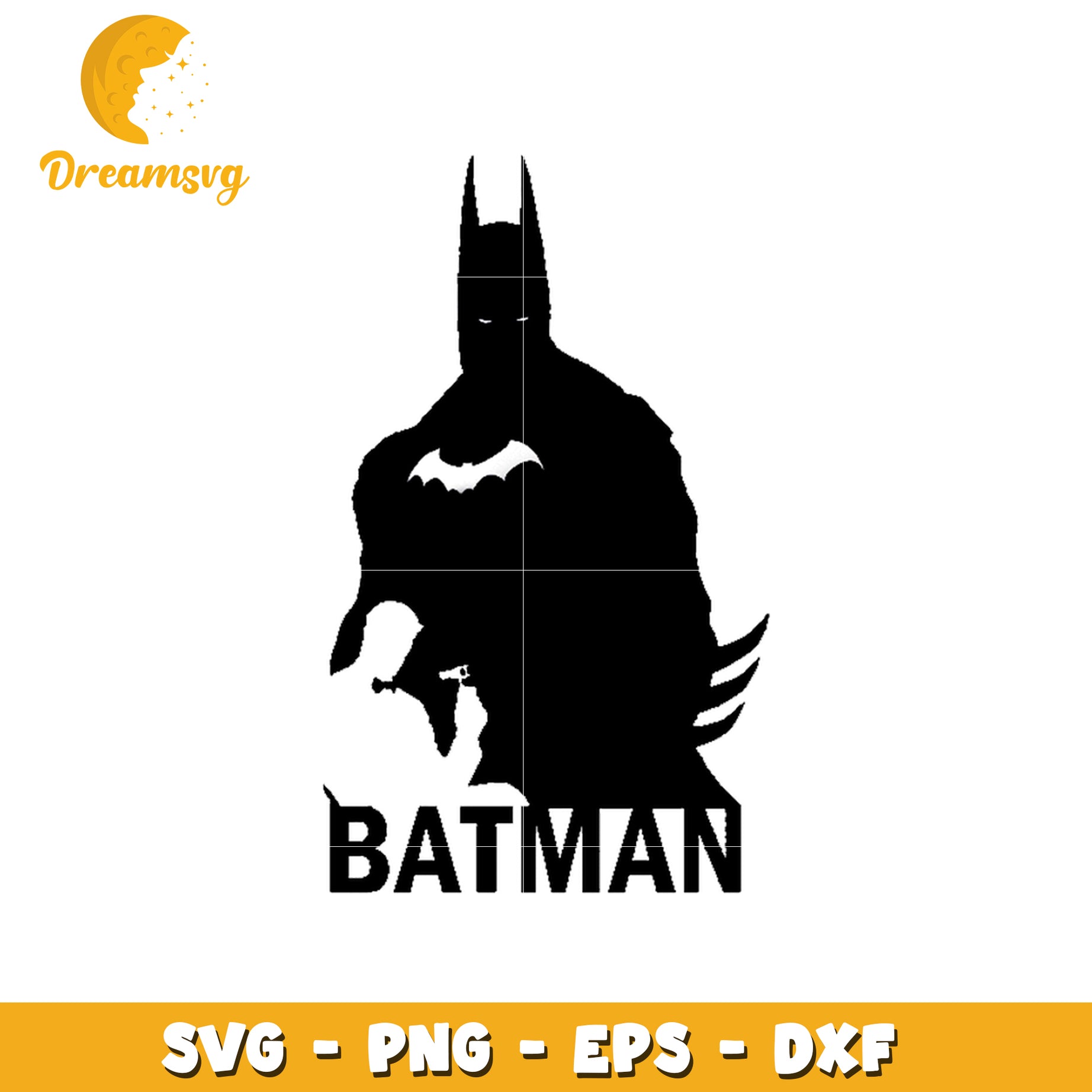 Batman Silhouette SVG PNG EPS DXF