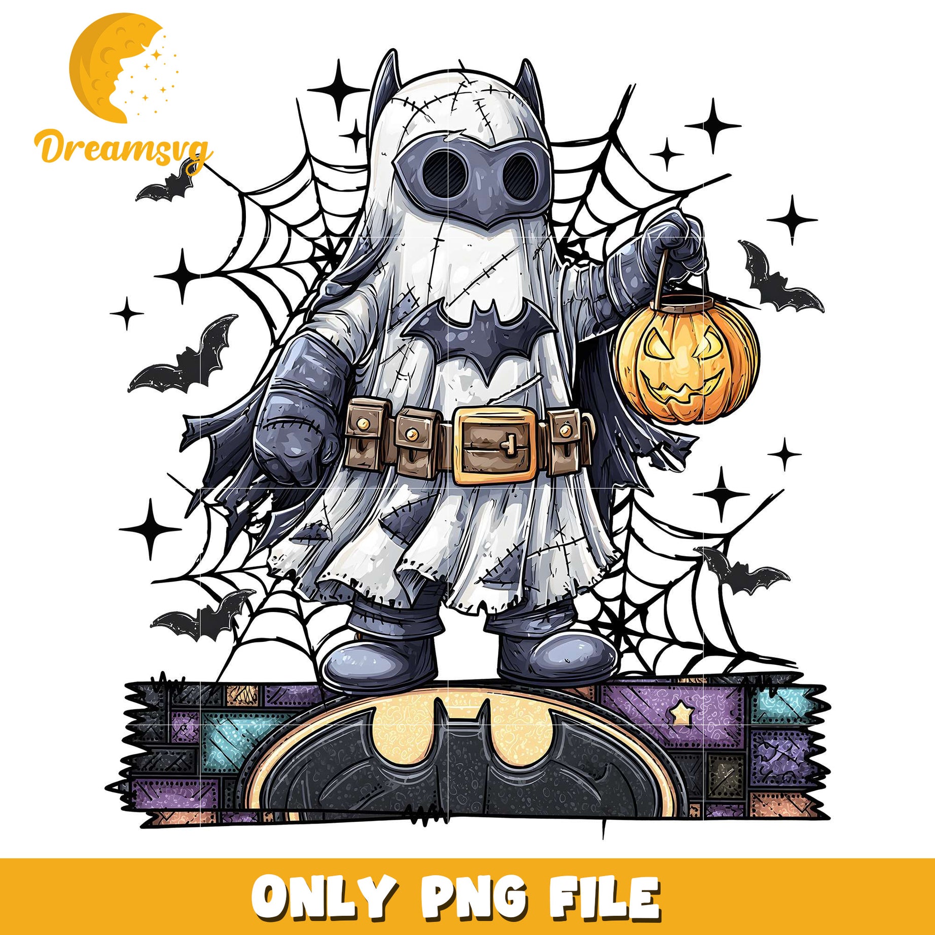 Batman ghoul png, trick oe treat png, halloween era png