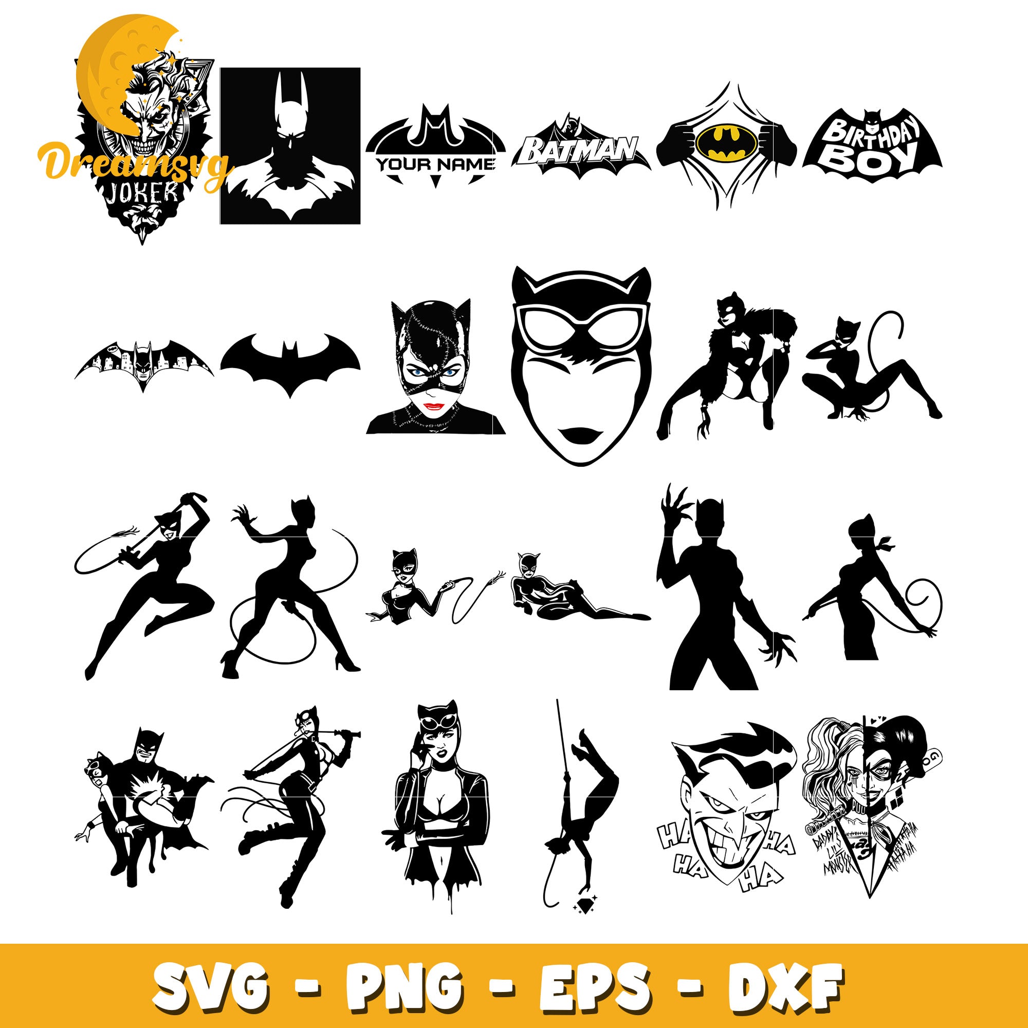 Batman comic characters svg bundle, avengers svg, marvel svg – DreamSVG ...
