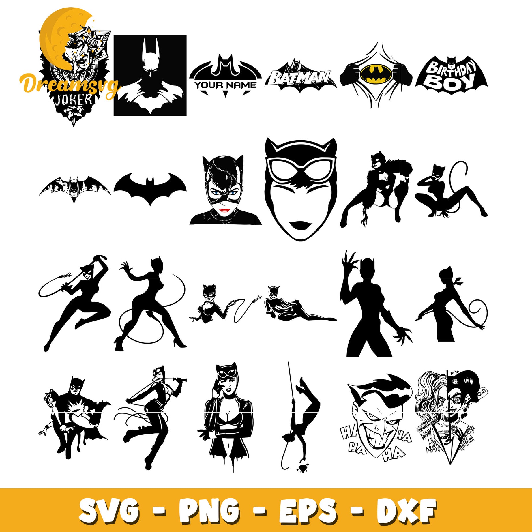 Batman comic characters svg bundle, avengers svg, marvel svg