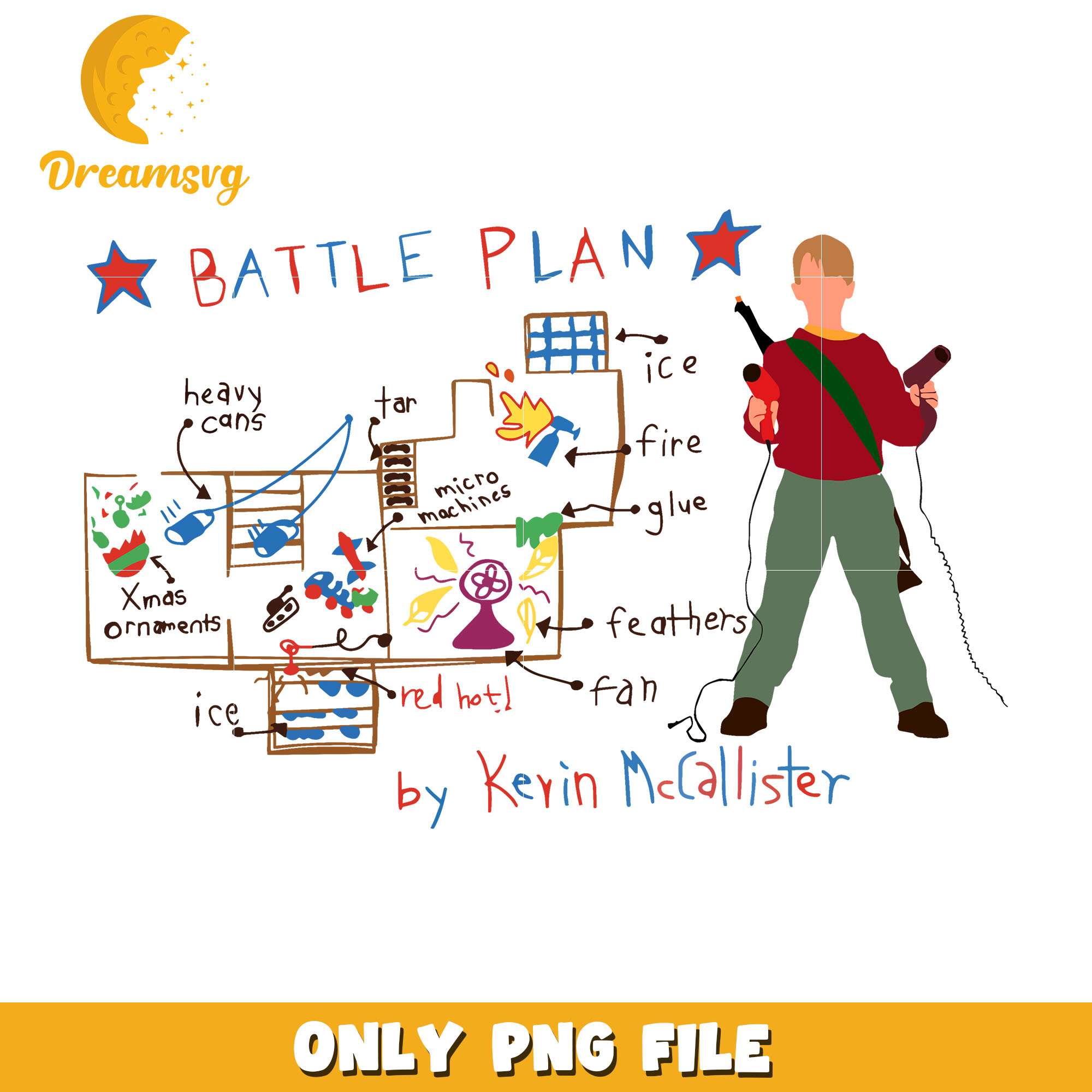 Battle plan by kevin mccallister png, Battle plan png, christmas png