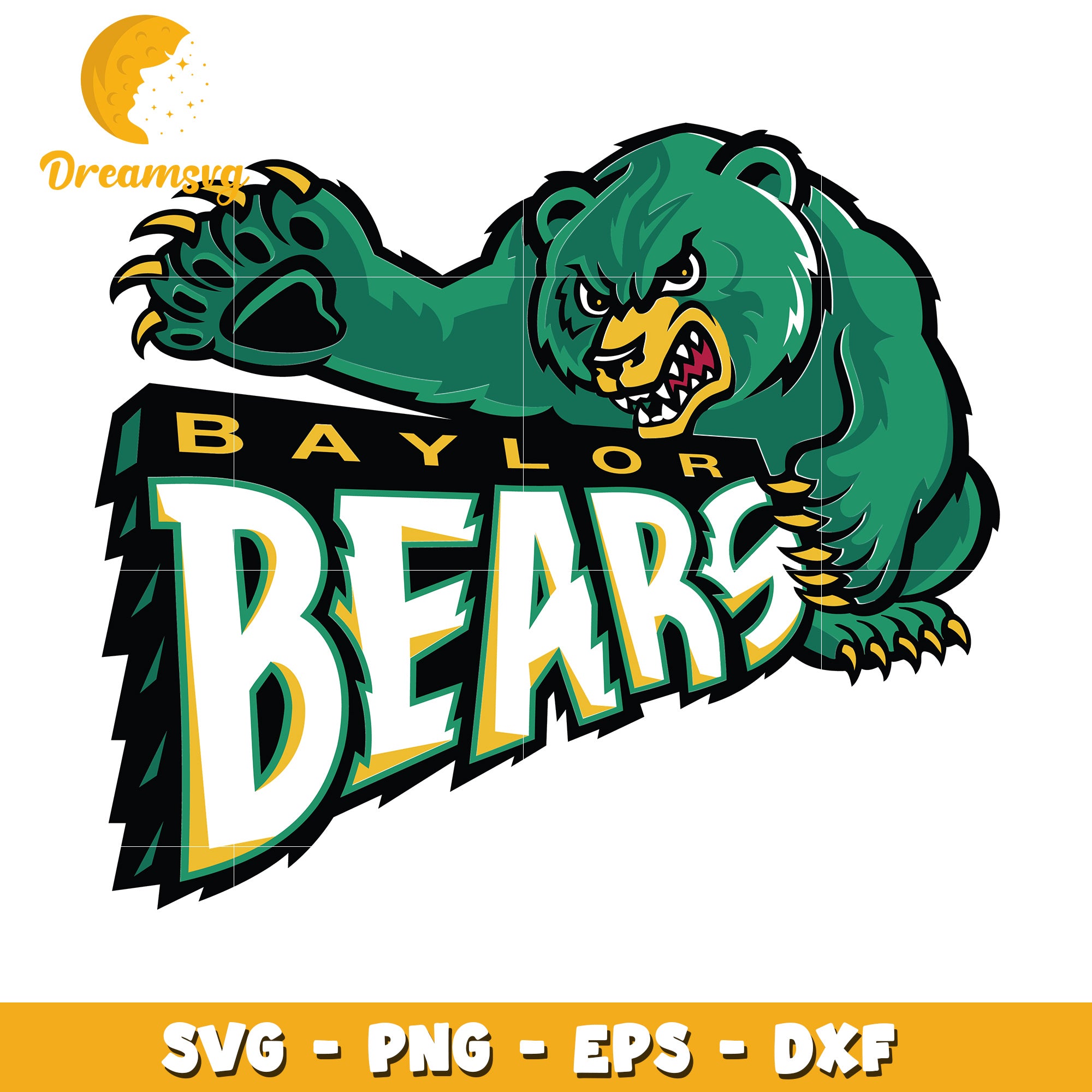 Baylor Bears SVG PNG EPS DXF Cut File