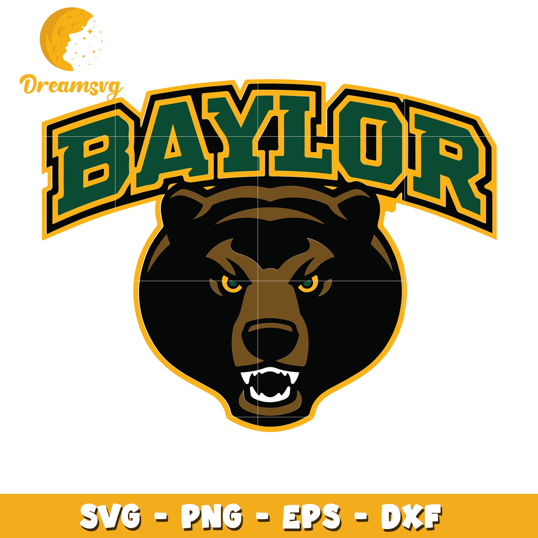 Baylor Bears SVG PNG EPS DXF Cut Files