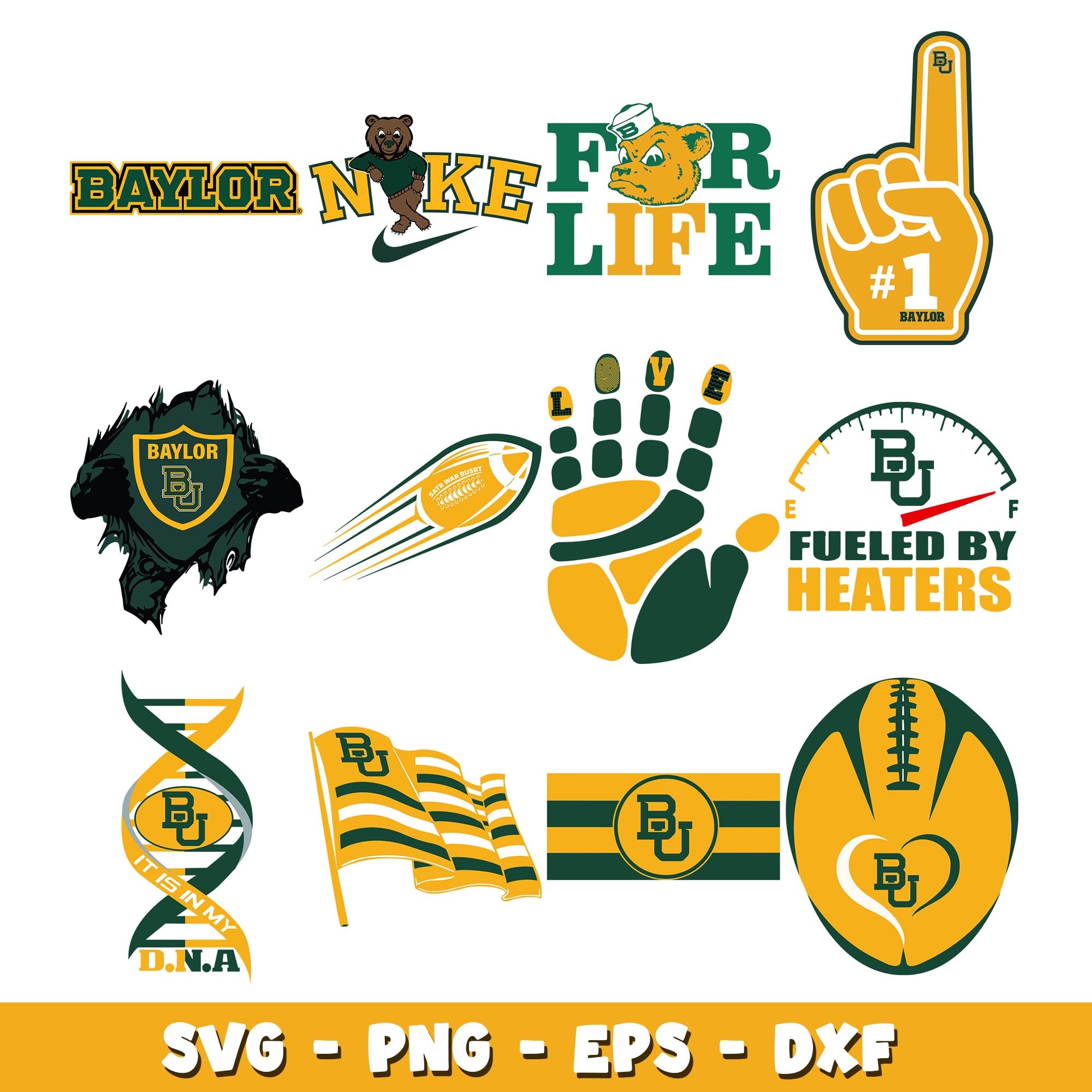 Baylor Bears Logo Bundle svg, Baylor Bears logo svg, ncaa svg ...