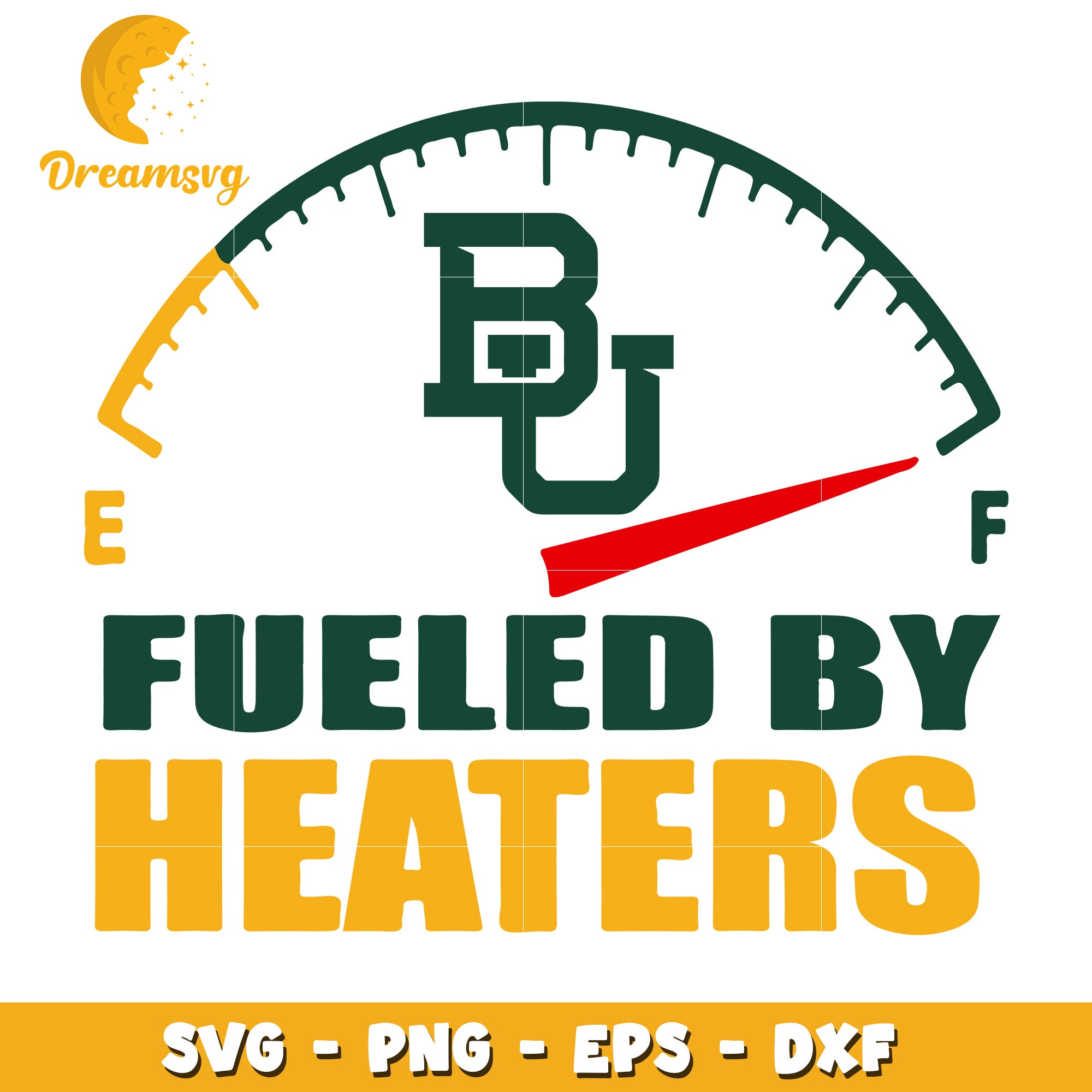 Baylor Fuel Gauge SVG PNG EPS DXF