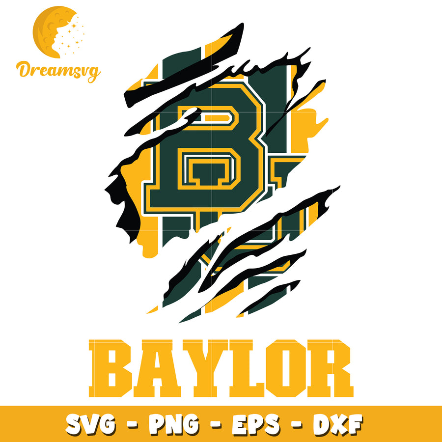 Baylor SVG PNG EPS DXF Ripped Design