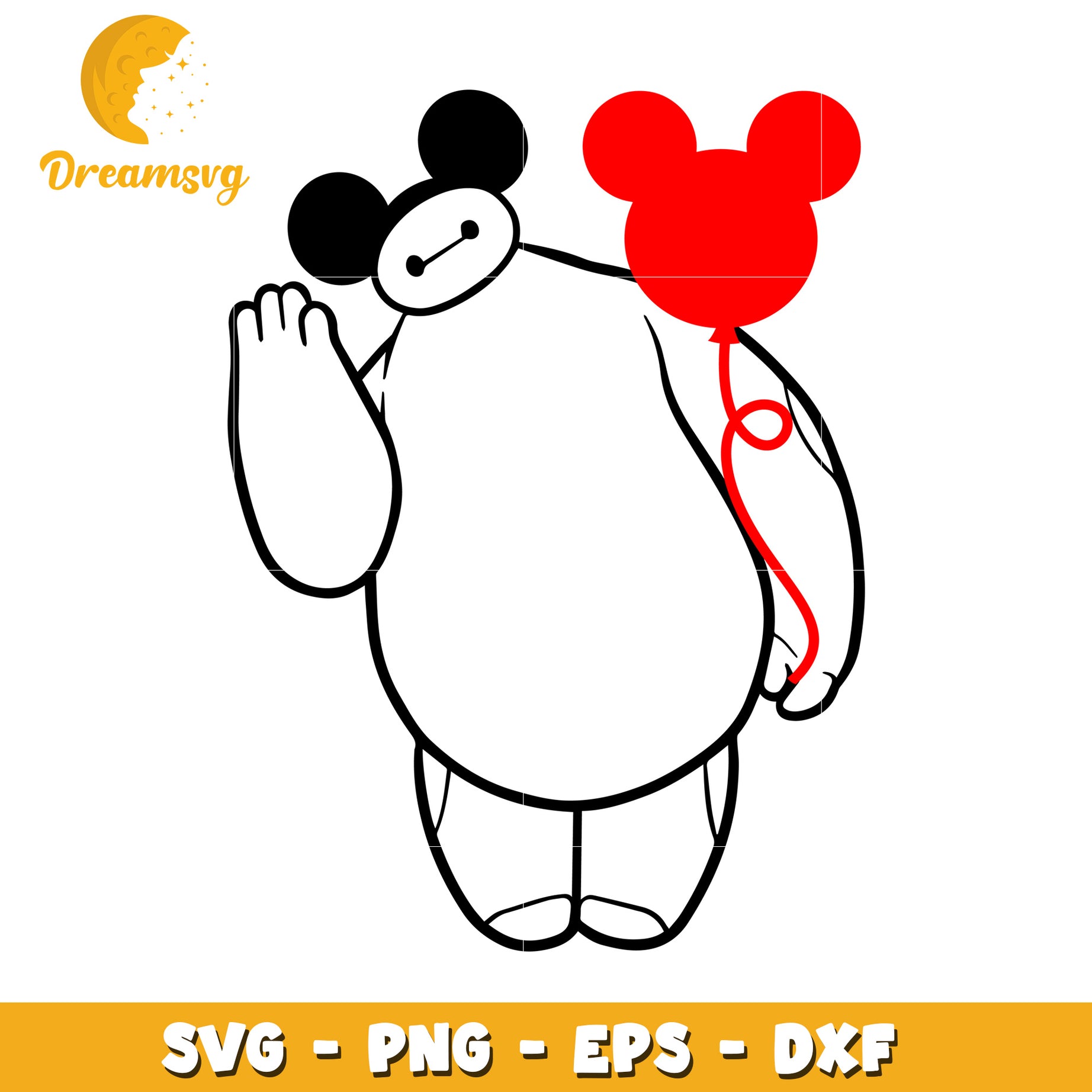 Baymax SVG PNG EPS DXF Cut File