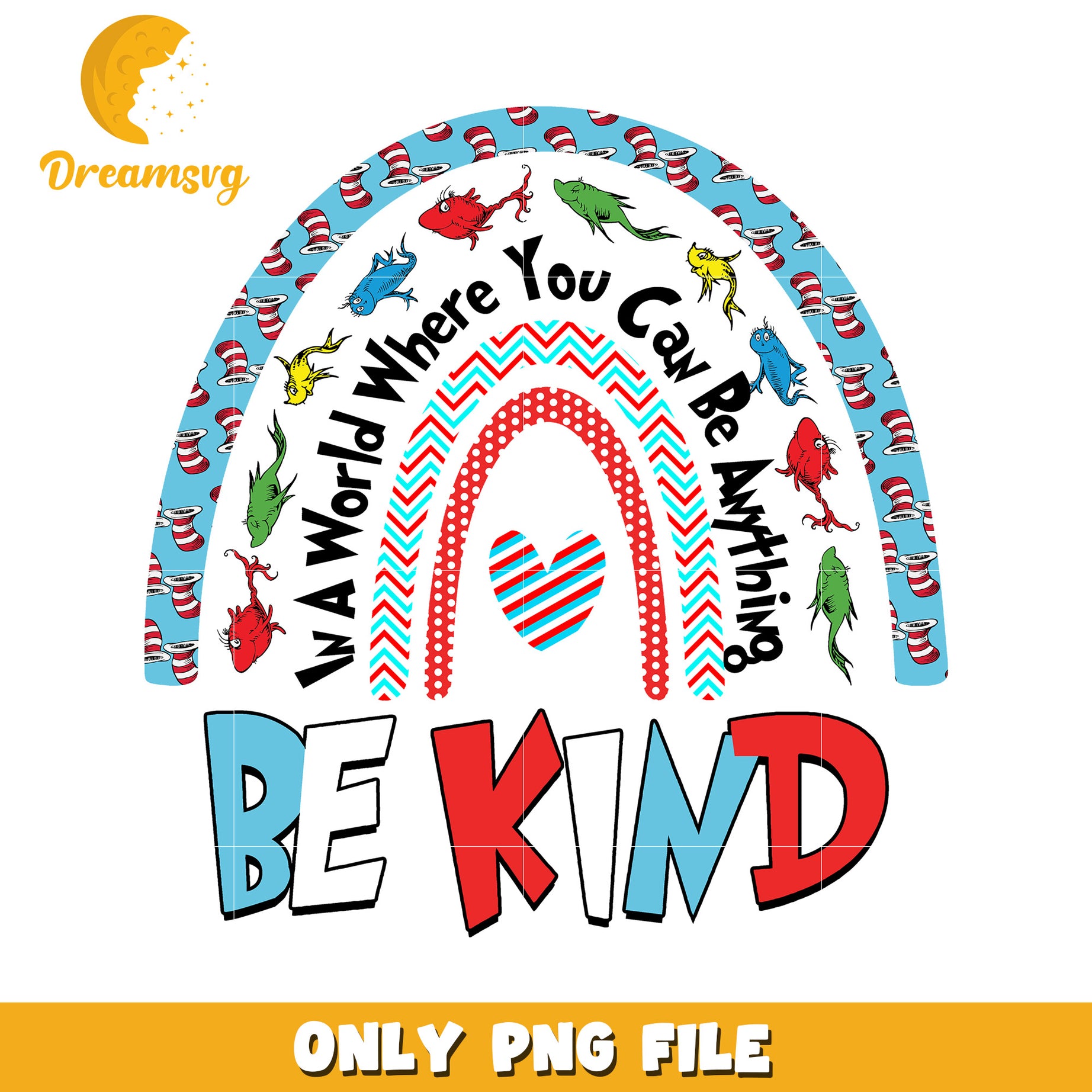 Be Kind Inspirational PNG Design for Kids Room Decor