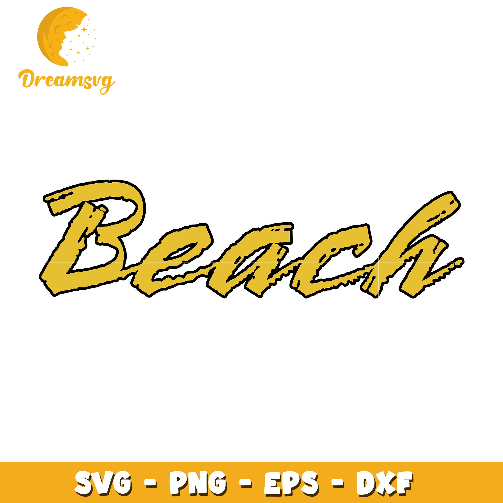 Beach SVG Cut File PNG EPS DXF