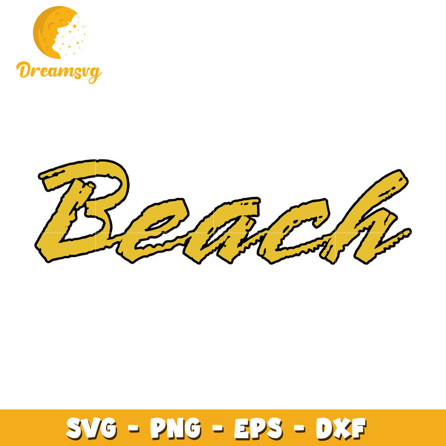 Beach SVG Cut File PNG EPS DXF