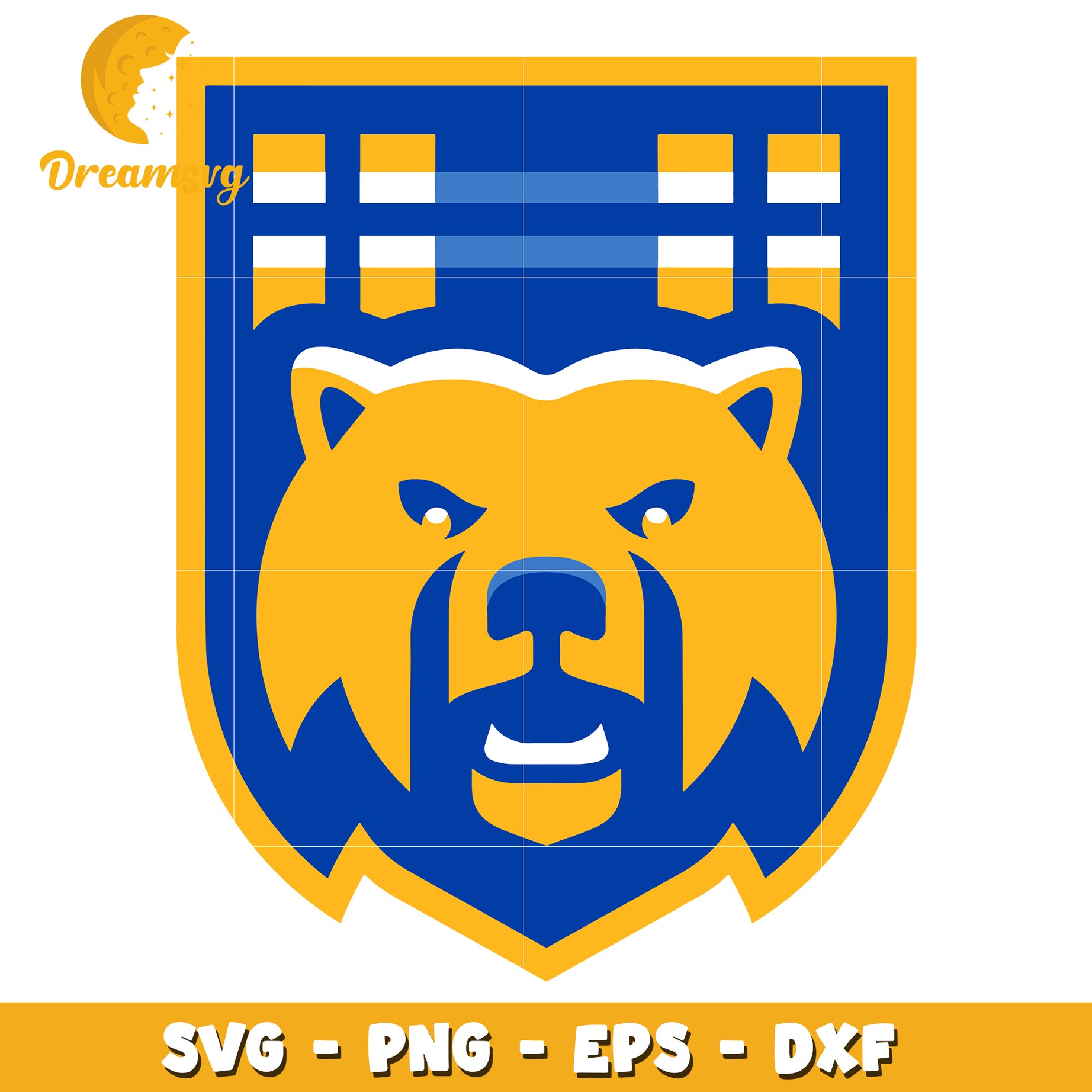 Bear Shield Logo SVG PNG EPS DXF