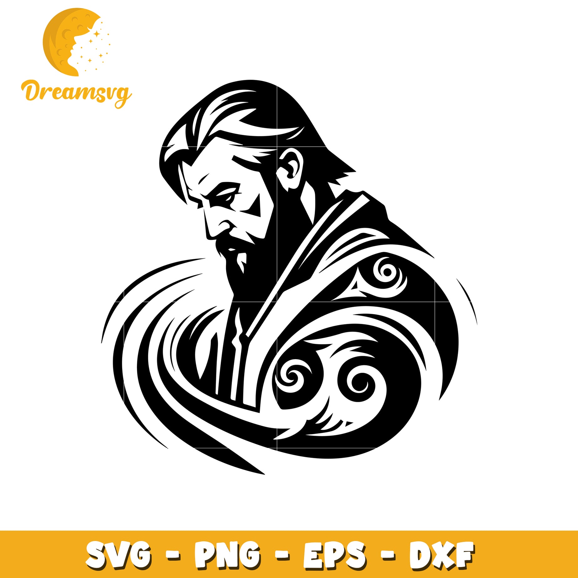 Bearded Man SVG Cut File