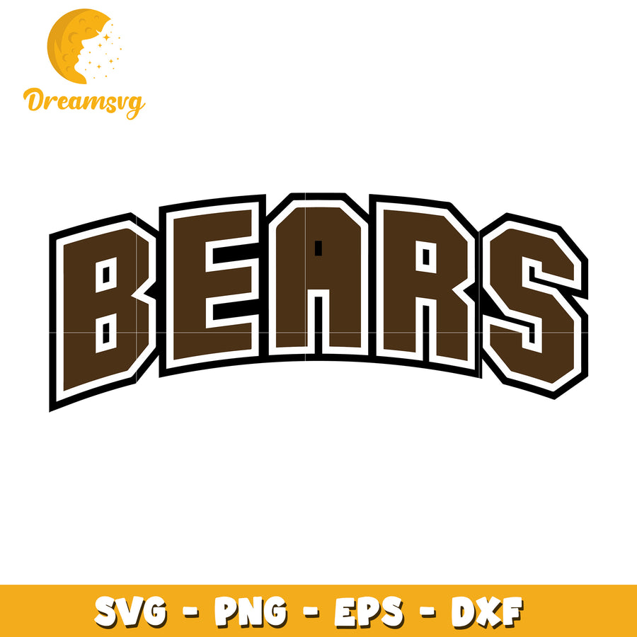 Bears SVG Cut File PNG EPS DXF