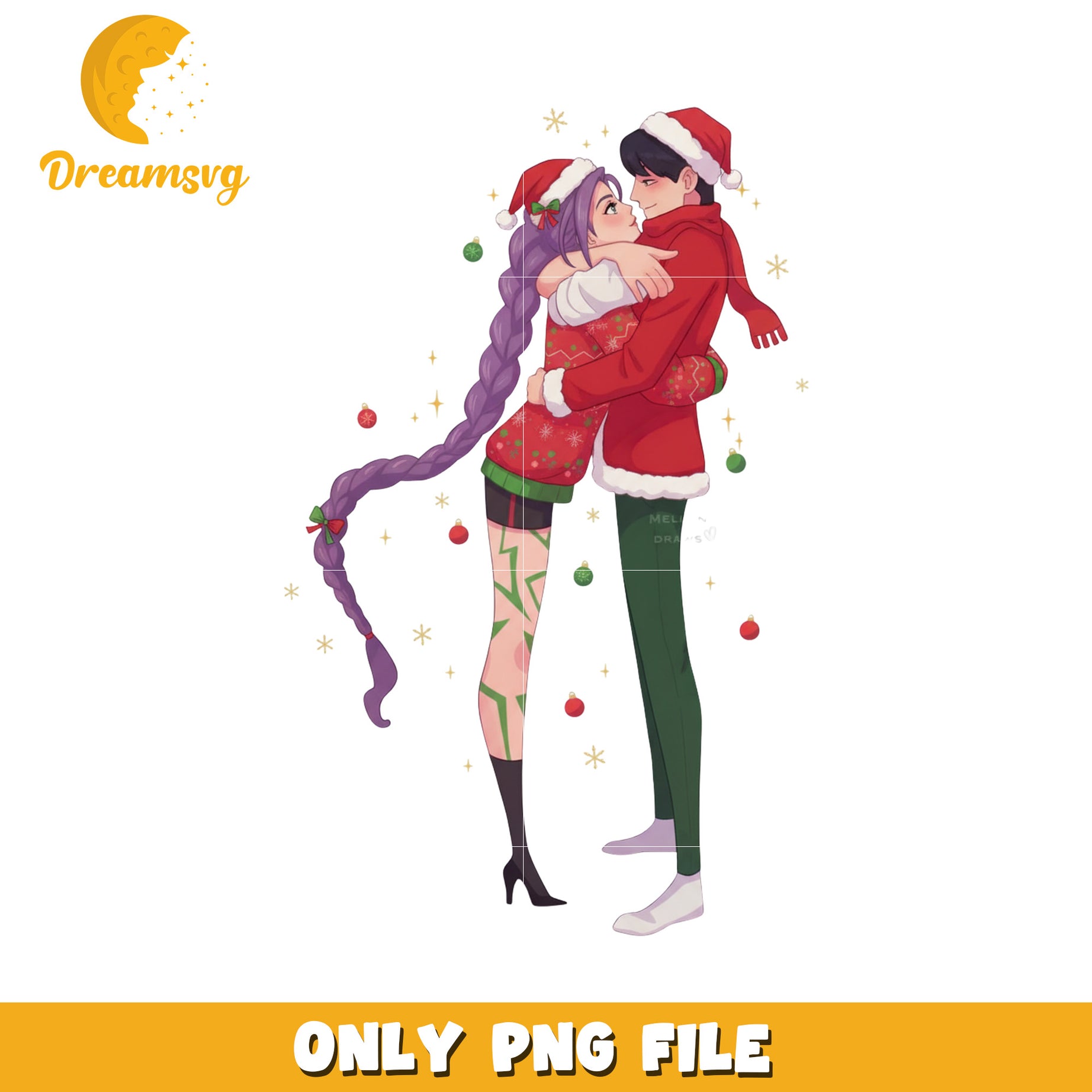 Beautiful couple png, christmas saja​​ png, christmas wishes png