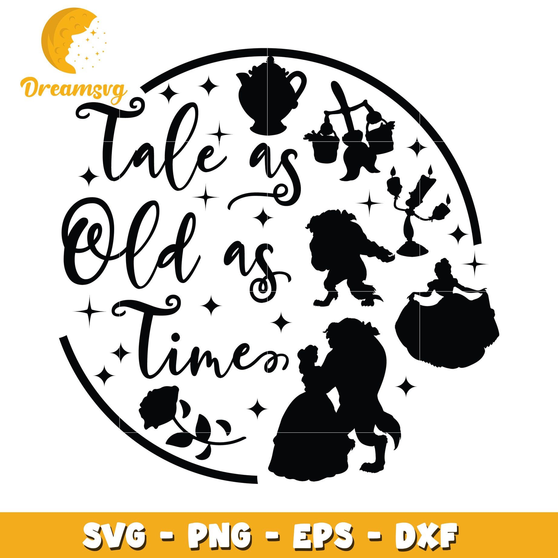 Beauty and the Beast SVG Cut File