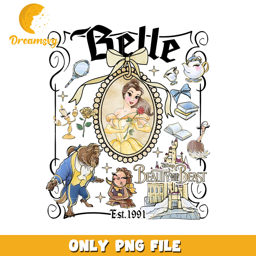 Beauty and the characters png, disney toys png, disney movie png