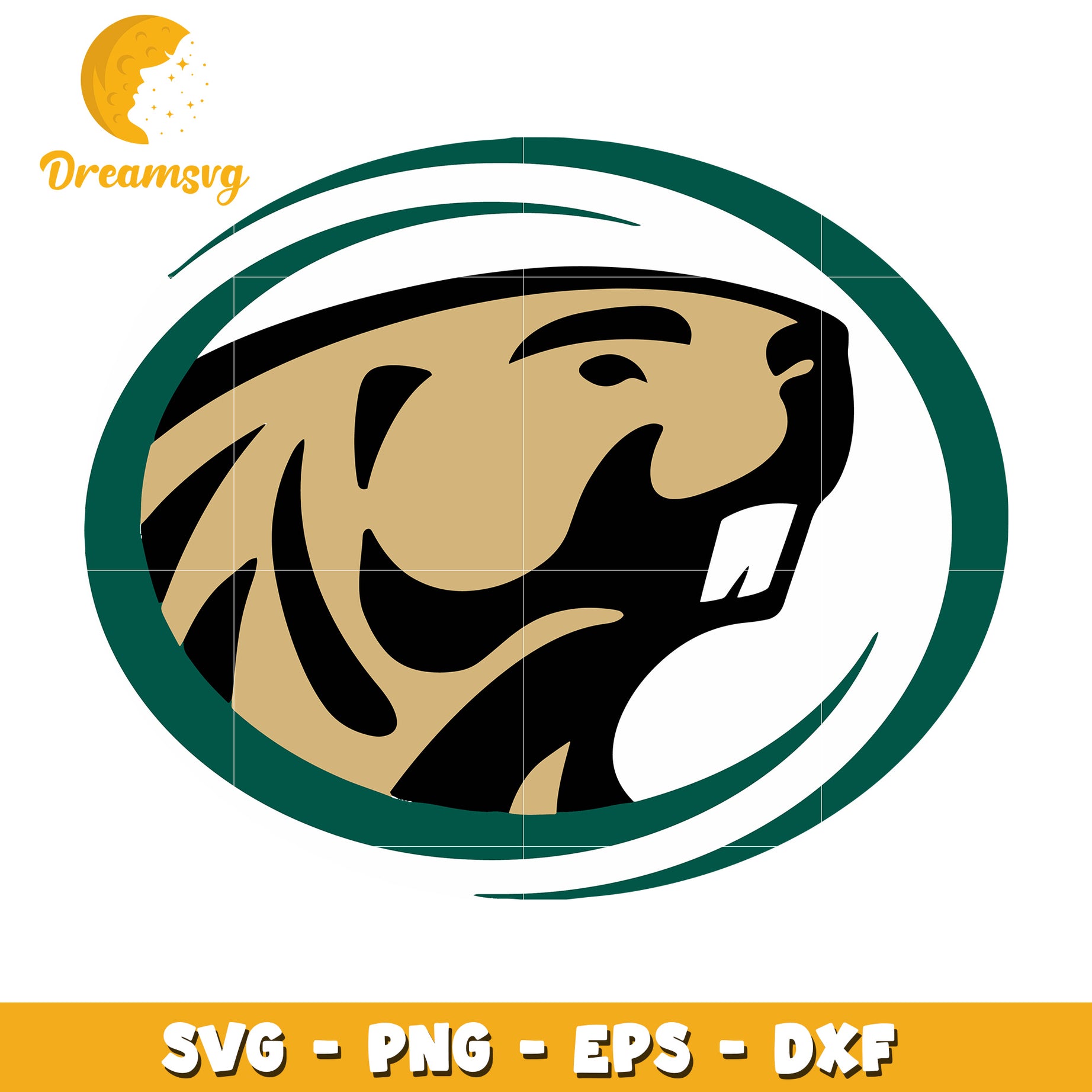 Beaver Head SVG PNG EPS DXF Files