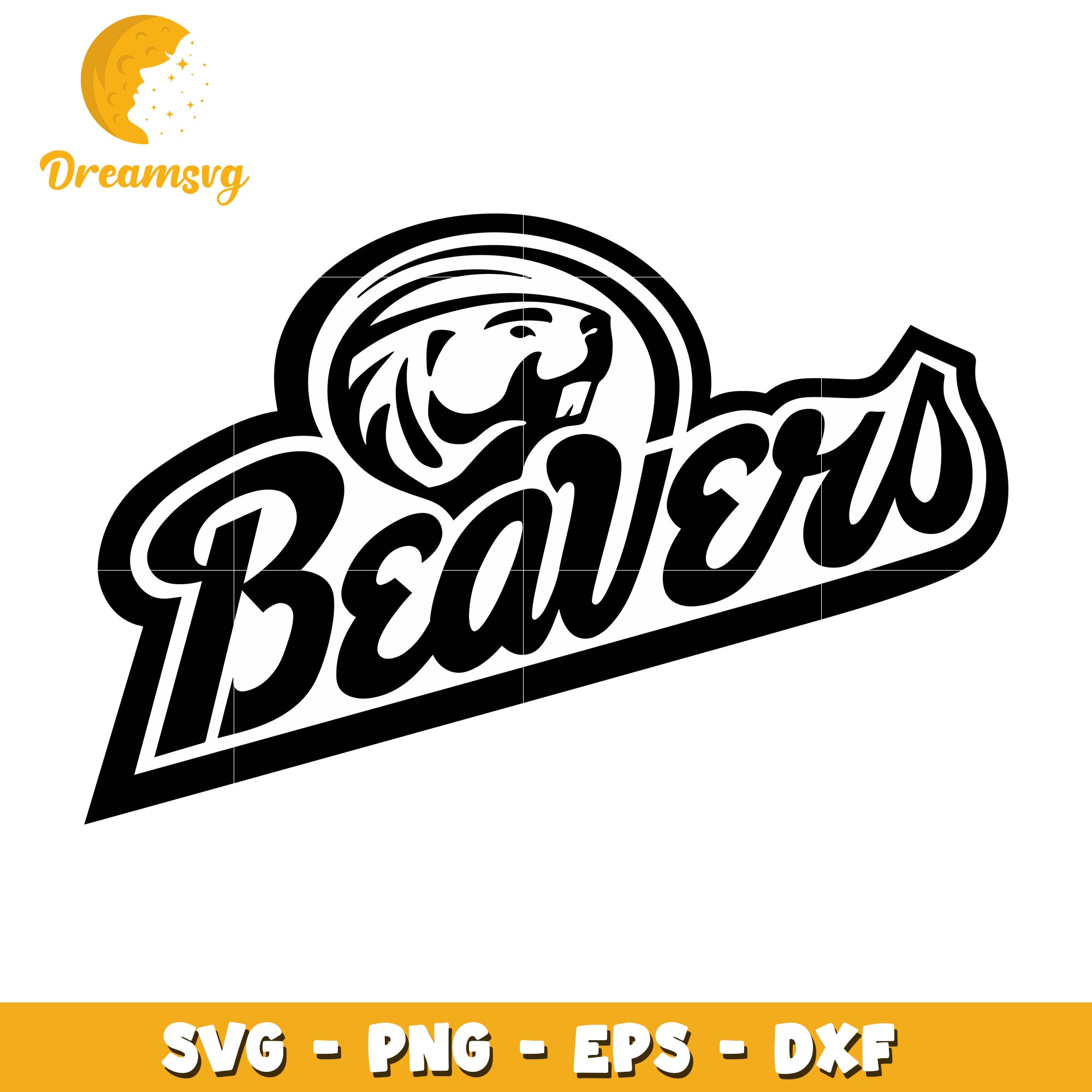 Beaver Mascot SVG PNG EPS DXF