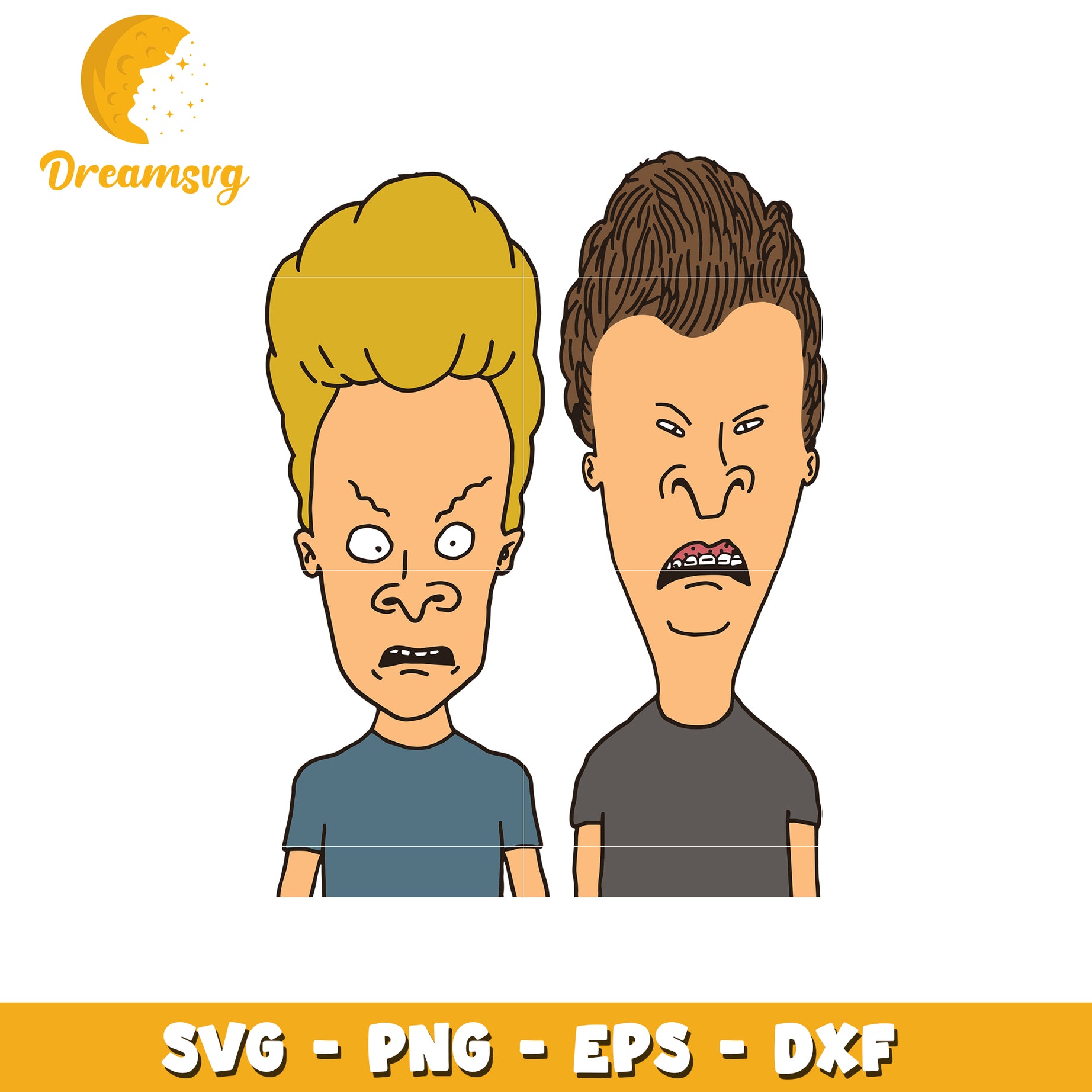 Beavis and Butthead SVG PNG EPS DXF