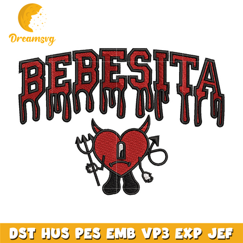 Bebesita heart embroidery design