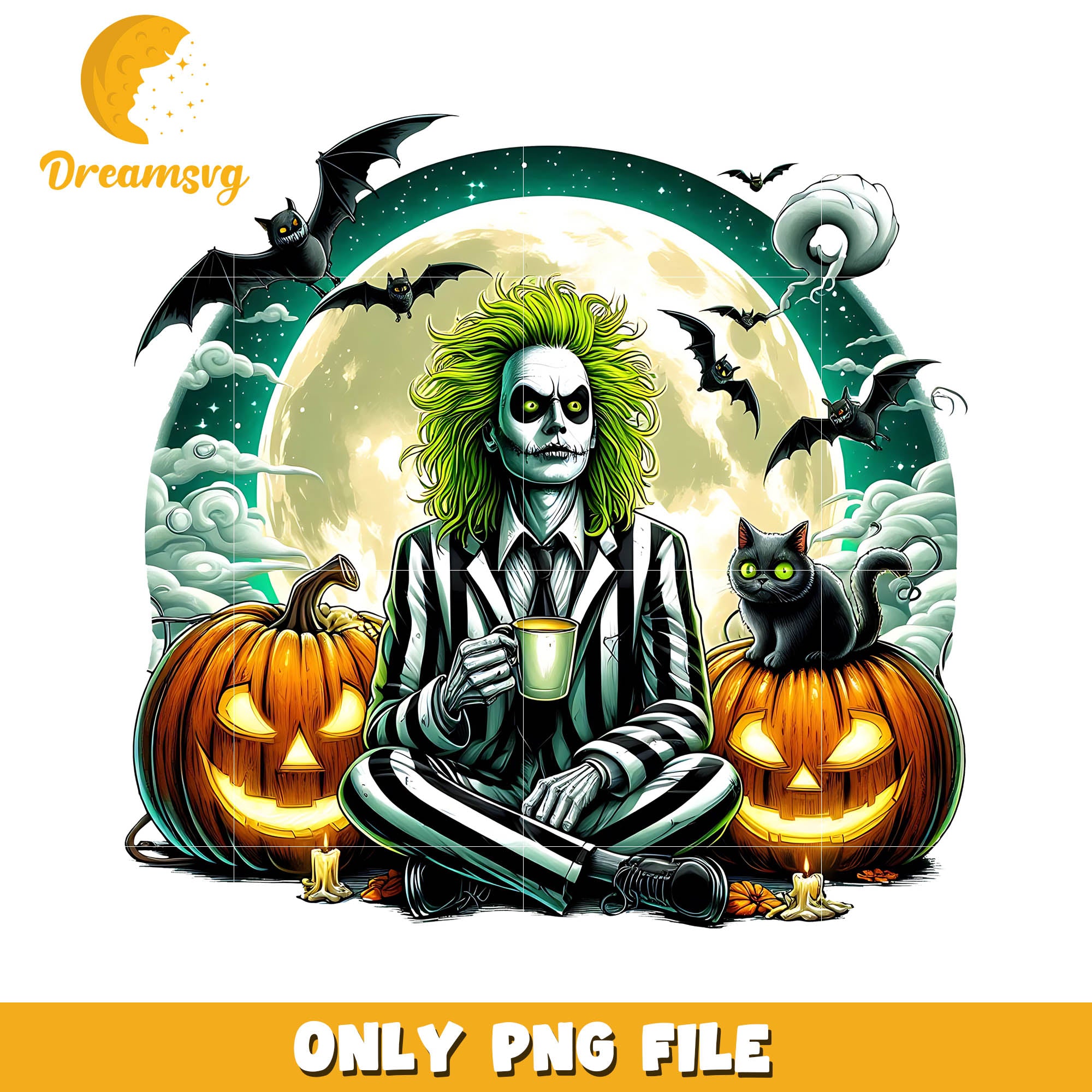 Beetlejuice halloween coffee png, Beetlejuice halloween movies png