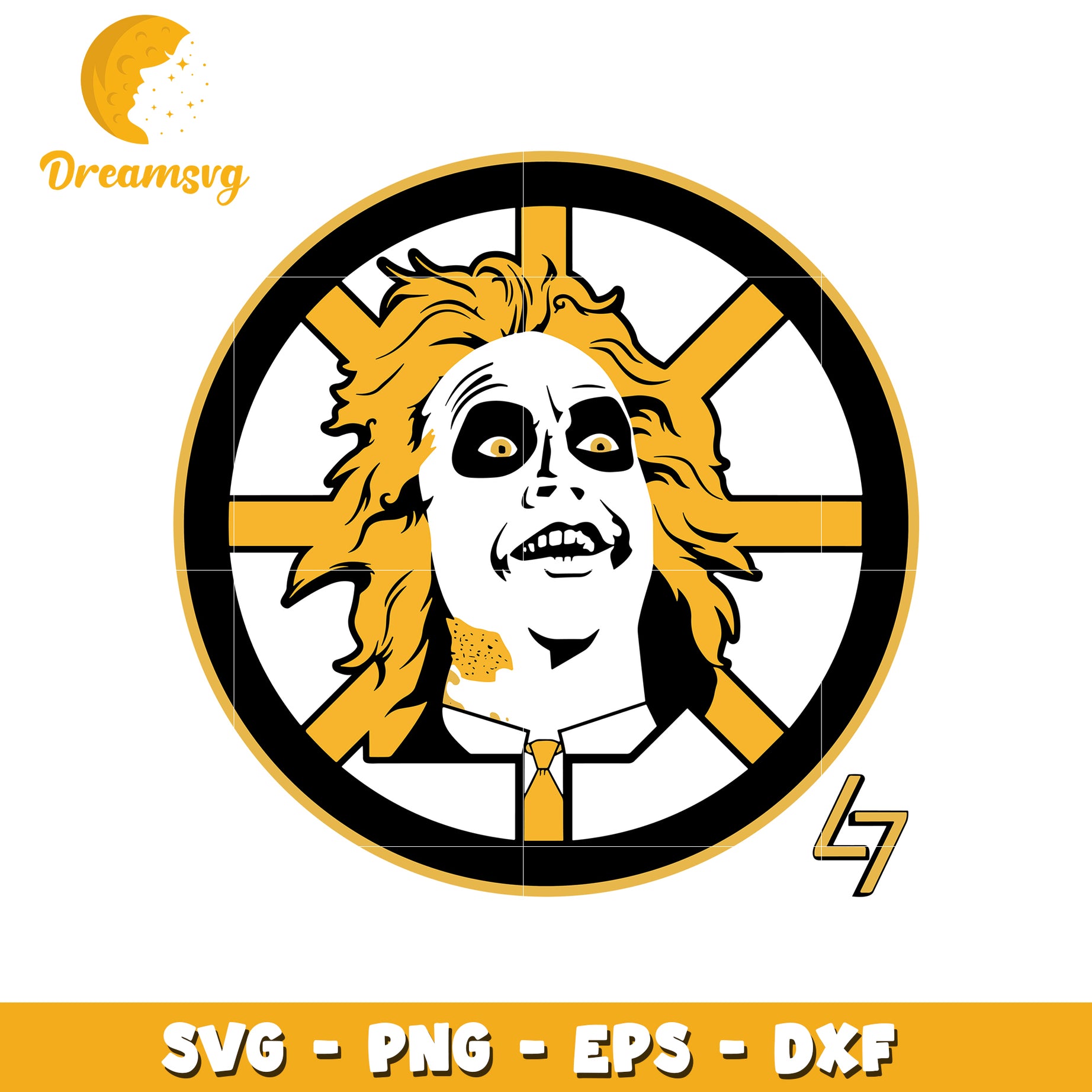 Beetlejuice face svg, horror characters svg, Beetlejuice svg