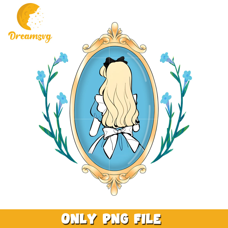 Behind alice princess design png, disney toys png, disneyland png