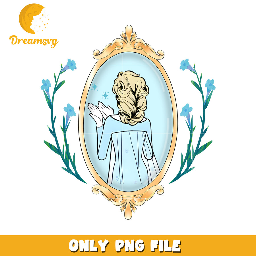 Behind elsa princess design png, disney toys png, disneyland png