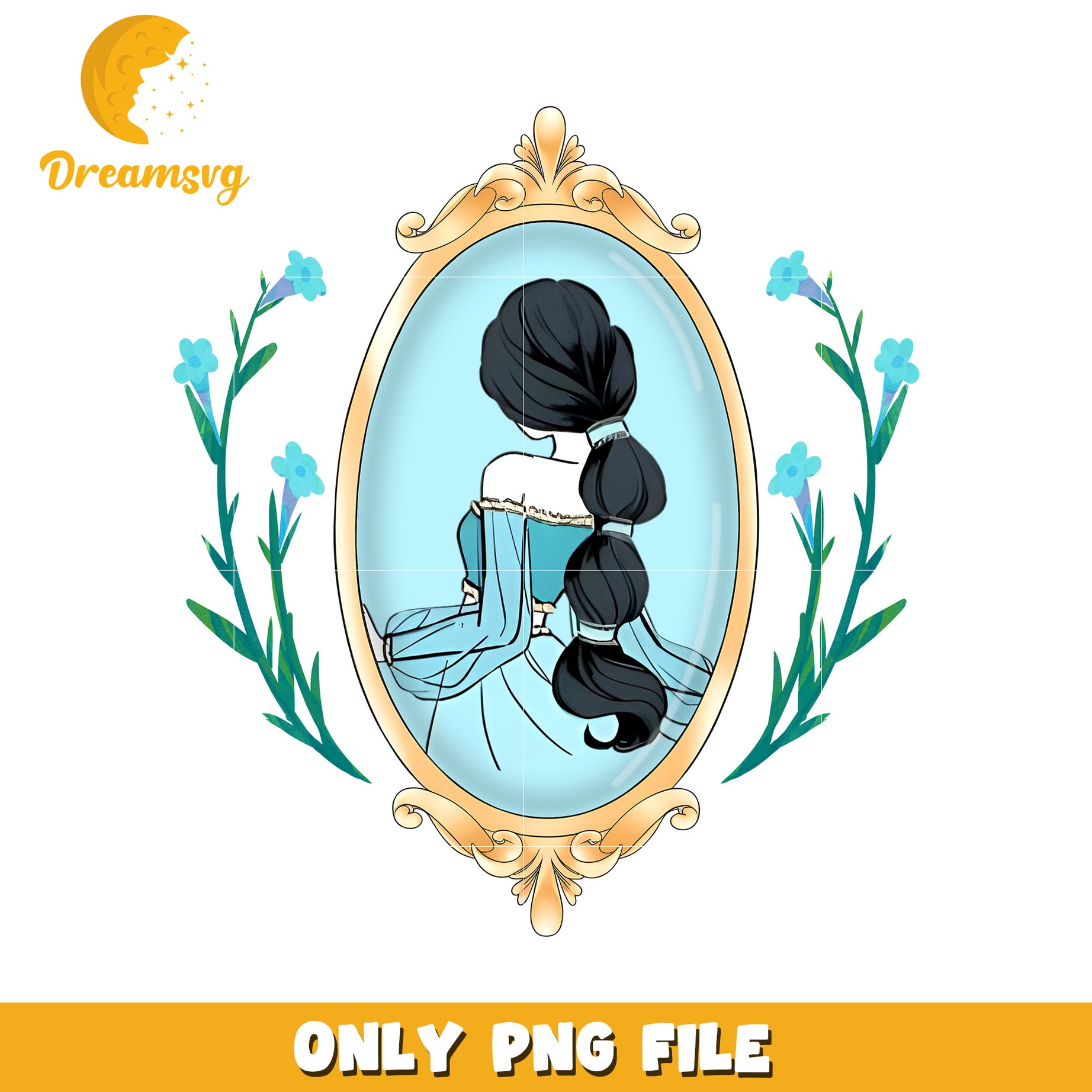 Behind jasmine princess design png, disney toys png, disneyland png