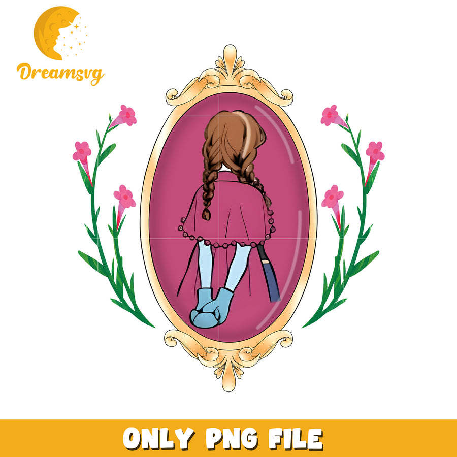 Behind princess anna design png, disney png, disneyland png