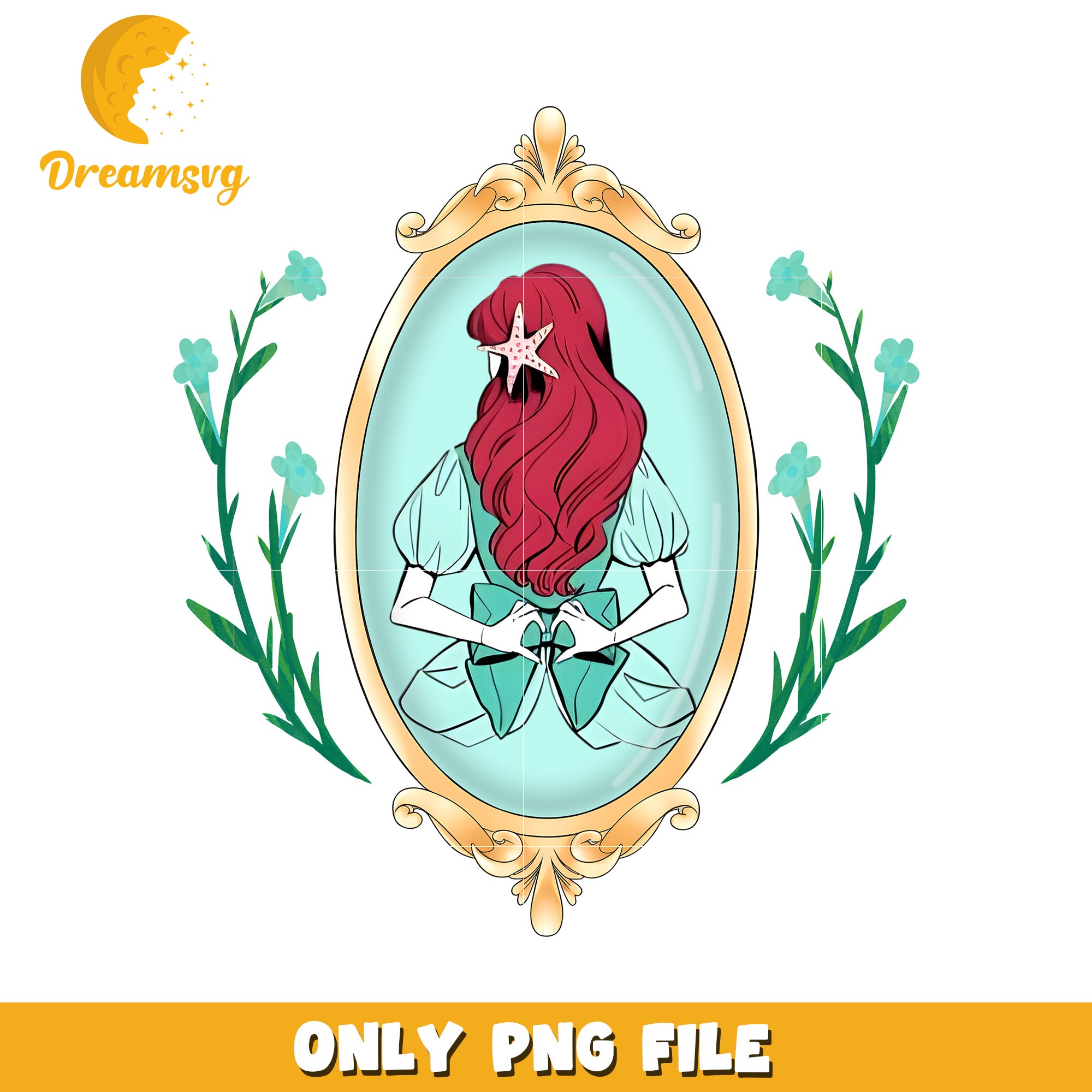 Behind princess ariel design png, disney png, disneyland png – DreamSVG ...