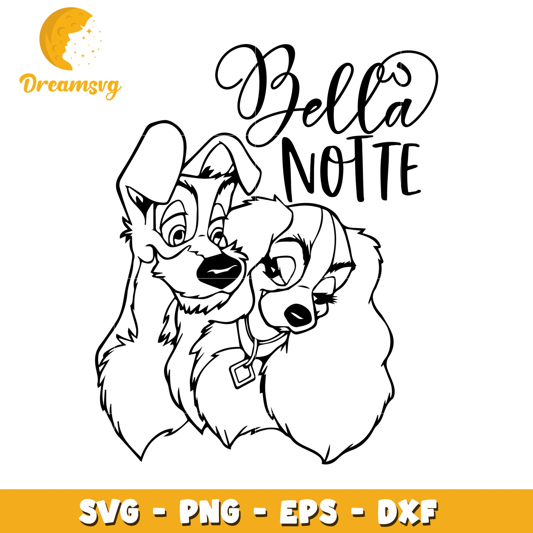 Bella Notte Dogs SVG Cut File