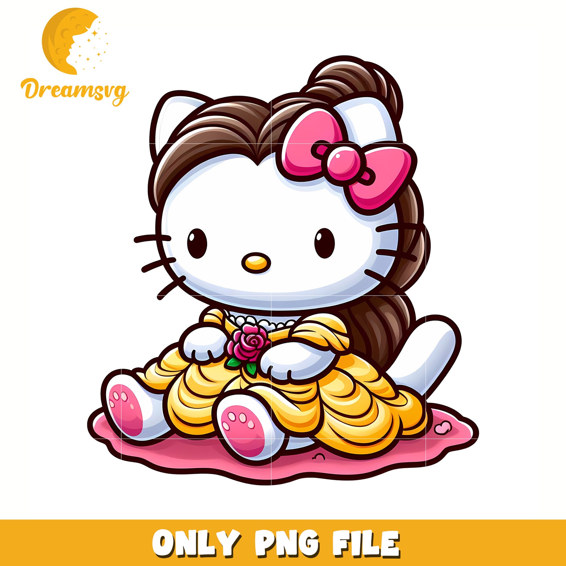 Belle kitty png, hello kitty mirror png, hello kitty friends png
